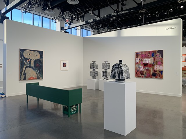 Work on view at Independent, CANADA booth