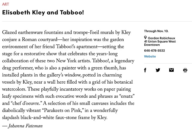 New Yorker review by Johanna Fateman