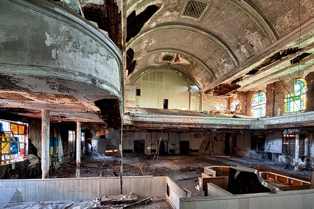 urban decay photography urbex beautiful deconstruction synagogue chicago 