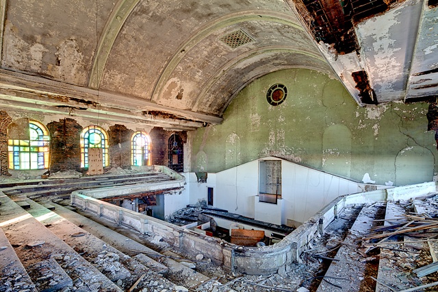 urban decay photography urbex beautiful deconstruction synagogue chicago 