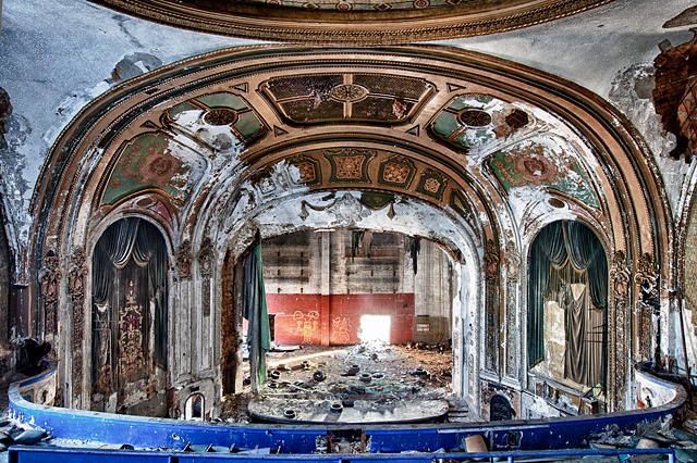 urban decay photography urbex beautiful deconstruction theater detroit
