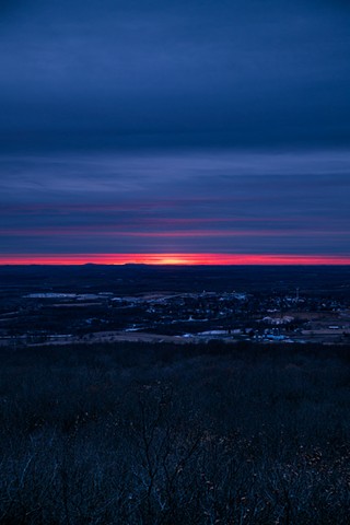 sunset from blue mound state park