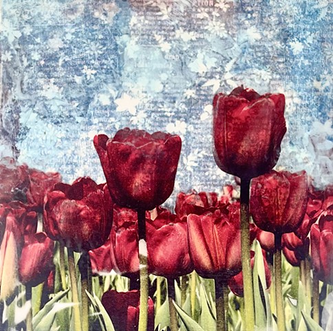 Photo Encaustic Florals