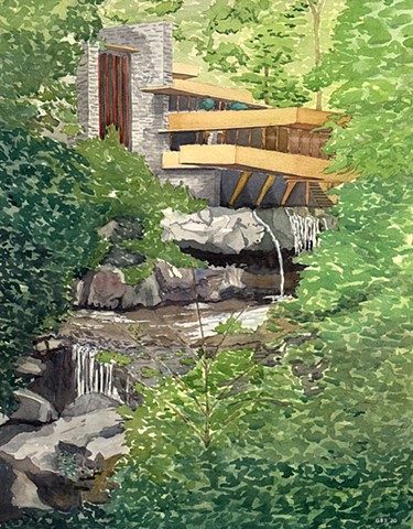 Falling Water, Through the Trees