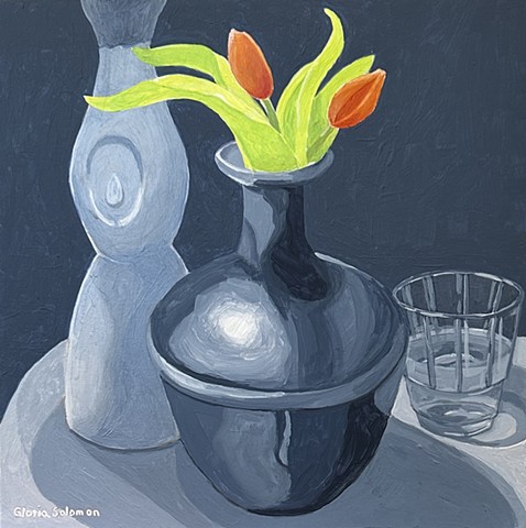 Still Life with Tulip Buds