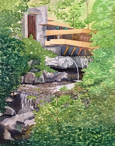 Falling Water, Through the Trees