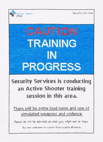 Active Shooter Training Signage #1