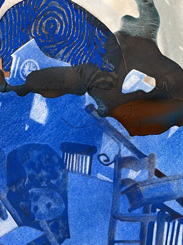 Blue Grotto (detail)