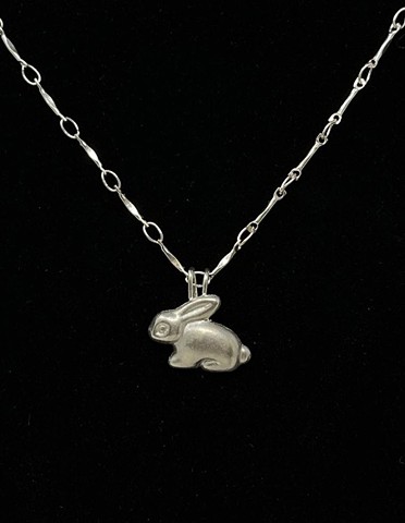 Silver Bunny Pendant