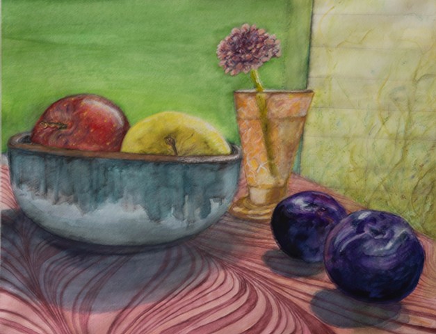 Still Life with Plums