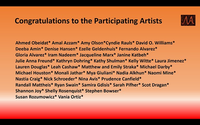 List of the participating ARTISTS