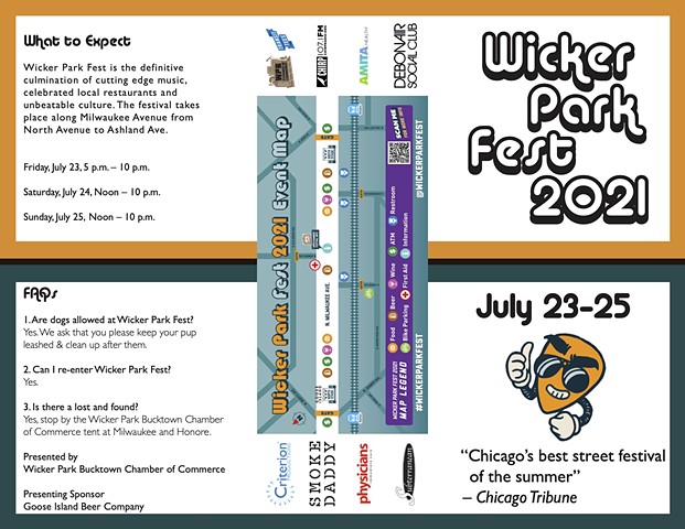 Wicker Park Fest Brochure Outside