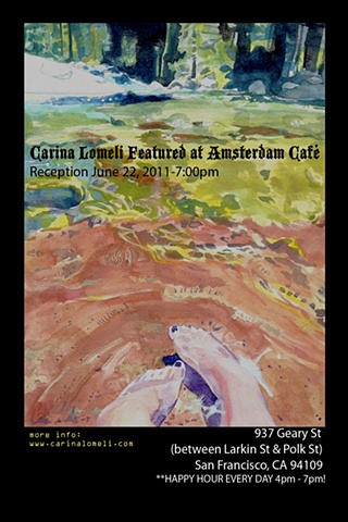 Carina Lomeli Featured at the 
Amsterdam Cafe