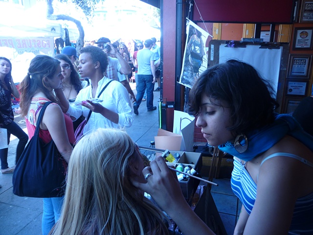 Live Painting @ the Haight Street Fair.
Akew Grill