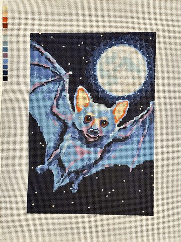 Needlepoint Stitch-Painted Canvases
