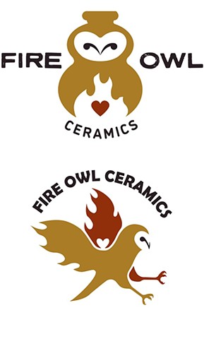 Fire Owl Vector Logos