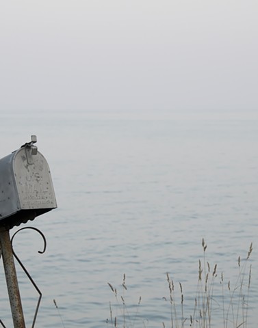 photograph of mailbox Lake Michigan Baileys Harbor Door County Wisconsin by Colleen Gunderson