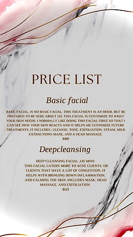 Basic Facial/ Deep Cleansing