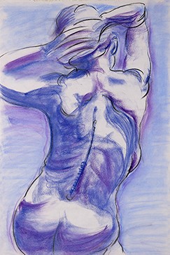 Figure Study in Purple