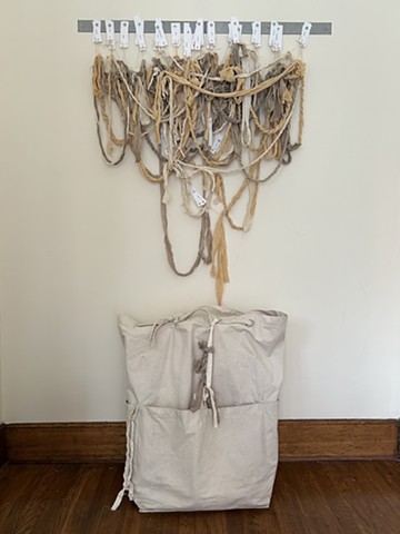 hanging translation and backpack