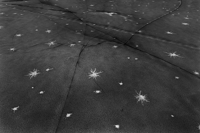 Ice Stars on Lake of Glass