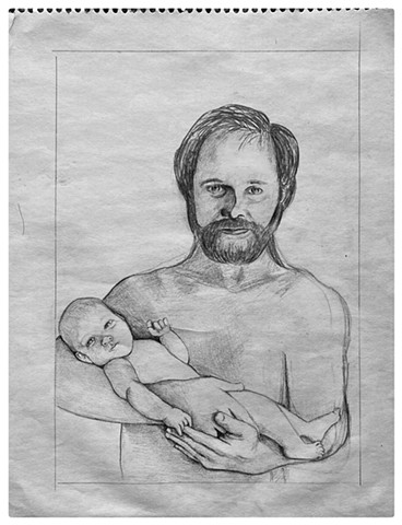 Working Men, Graphite on Paper By Emily Cammarata, Emily Cammarata Art