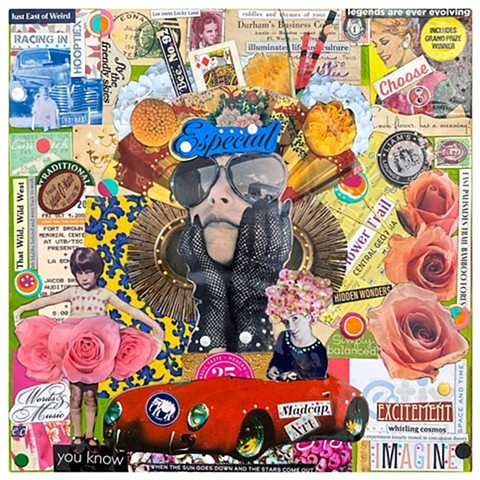 Make Believe, Mixed Media Collage by Emily Cammarata.