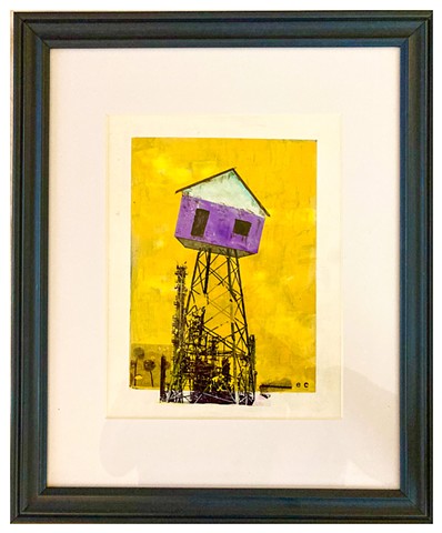 ELEVATED BUNGALOW INDUSTRIAL SUBURBIA sold at 100th Anniversary of Surrealism Art Show October 19th, 2024