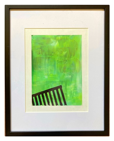 Grate, Mixed Media on Board, by Emily Cammarata.