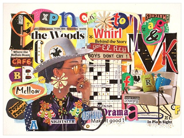 ARTFUL DRAMA, Mixed Media, Emily Cammarata.