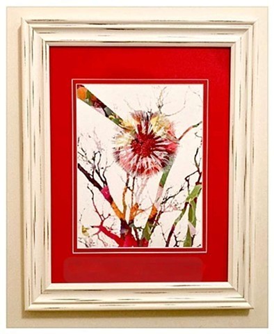Red Dandy Photograph PRINTED on Cotton Rag Paper. A radiant botanical moment, photographed with depth and printed for a soft, tactile finish, by Emily Cammarata.
