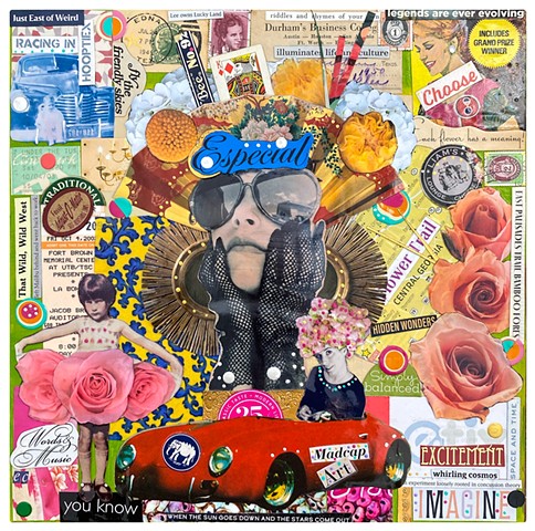 Make Believe, Mixed Media Collage by Emily Cammarata