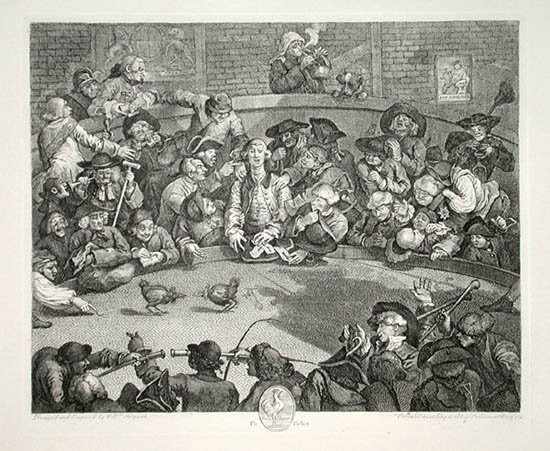 William Hogarth, 'The Pit Ticket: The Cockpit'
