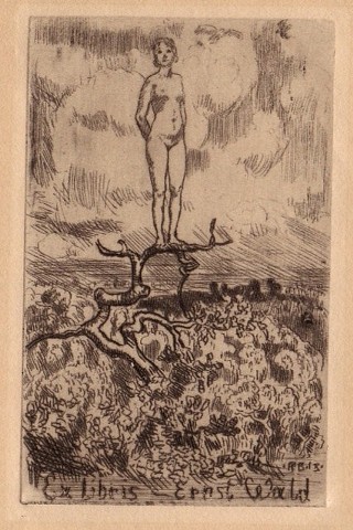 Robert Budzinski, 'Exlibris fur Ernst Wald'
