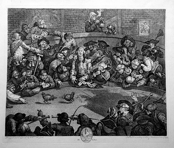 William Hogarth, 'The Pit Ticket: The Cockpit'