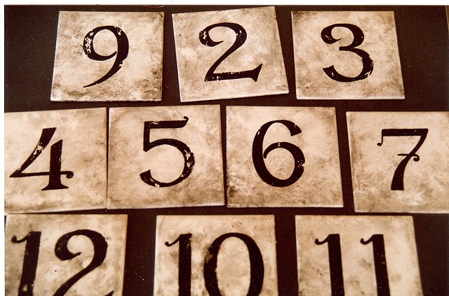 French Numerals on Tiles