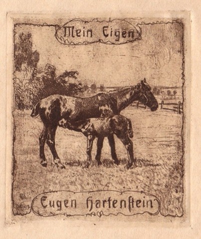 Robert Budzinski, Exlibris fur Eugen Hartenstein'
