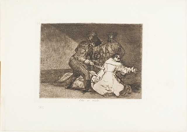 'Esto es Malo' (This is Bad) by Francisco de Goya