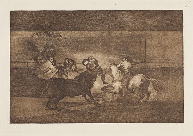 Francisco de Goya - La Tauromaquia Plate F