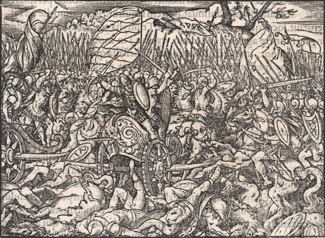 'A Battle Between the Hernici and Romans' by Jost Amman