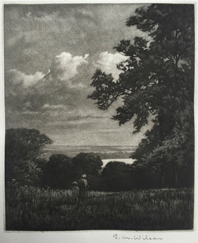 Eli Marsden Wilson (1877-1965) 'A glimpse of the Severn'