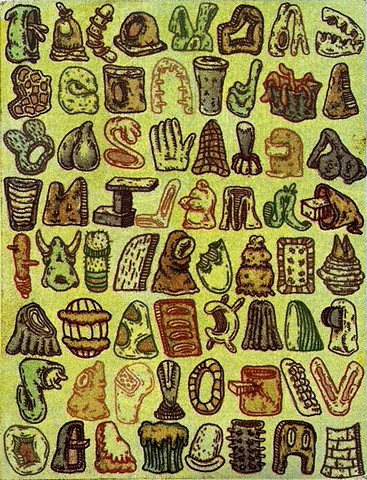 Clapping With One Hand, monotype, William Smith