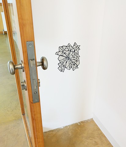 Installation view of Palimpsest Obsessed at Estúdio UM, School of Architecture, University of Minho, Guimarães, Portugal