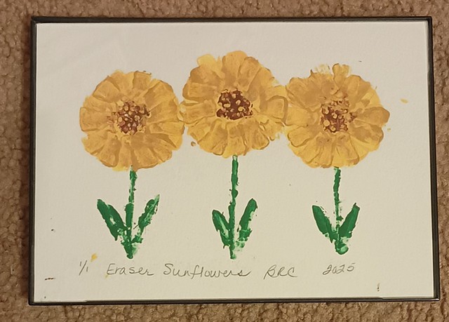 Eraser Sunflowers