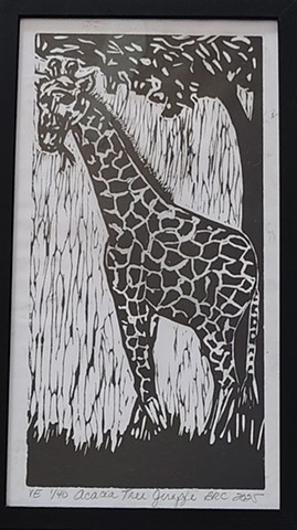 Acacia Tree Giraffe