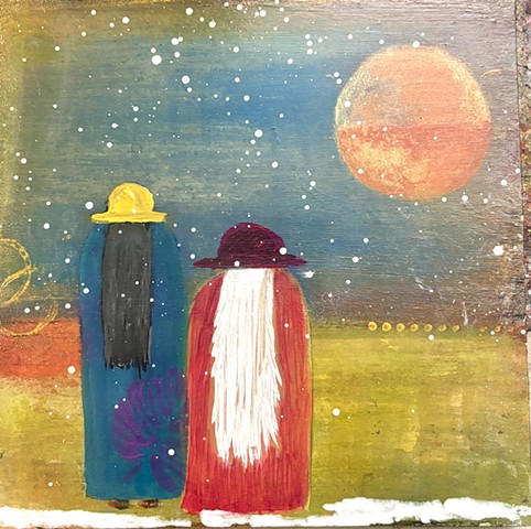 Night snowfall