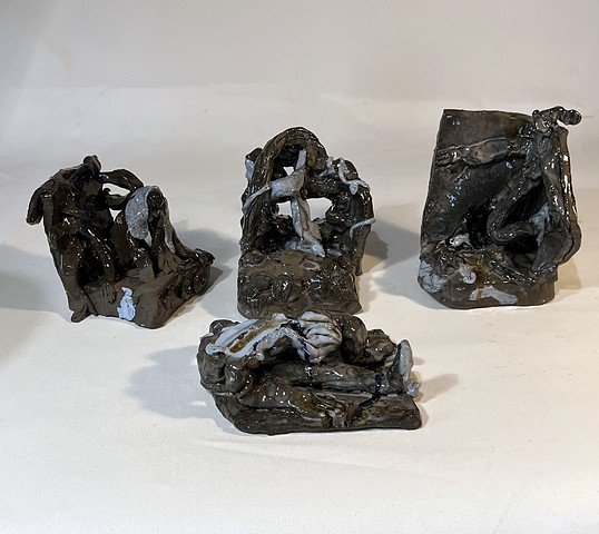 Blue Scarf, Blue, Stretch, Skip, installation image