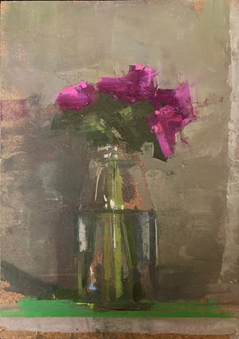 Anemone in Clear Jar