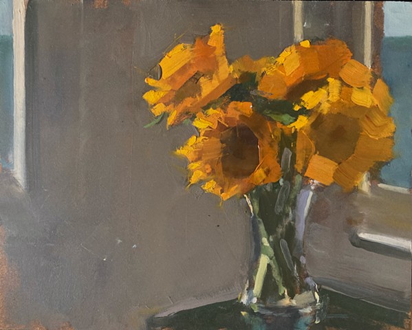 Sunflowers at the Shore