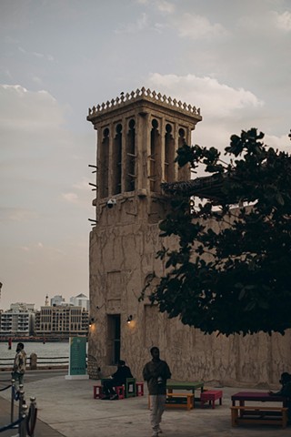 Wind Tower at Dusk